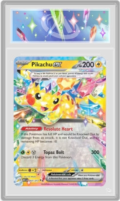 Carte Gradée Pikachu ex CollectAura 9.5
