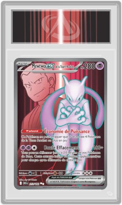 Carte Gradée Mewtwo ex de la Team Rocket CollectAura 10