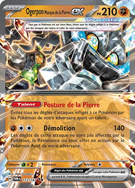 Ogerpon Masque de la Pierre ex 112/167