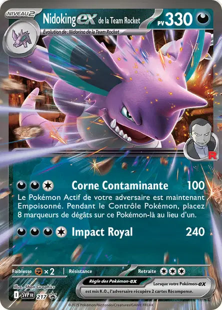 Nidoking ex de la Team Rocket 217