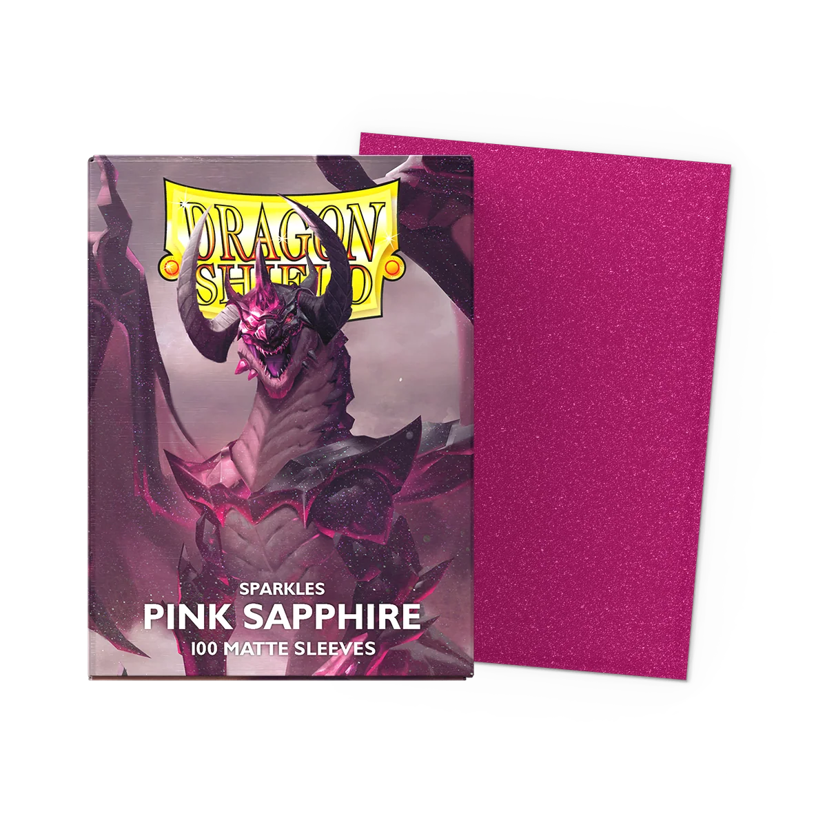 Dragon Shield - 100 protège-cartes Standard Sparkle Series : Pink Sapphire