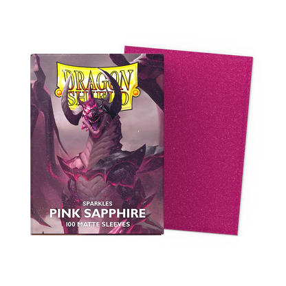 Dragon Shield - 100 protège-cartes Standard Sparkle Series : Pink Sapphire