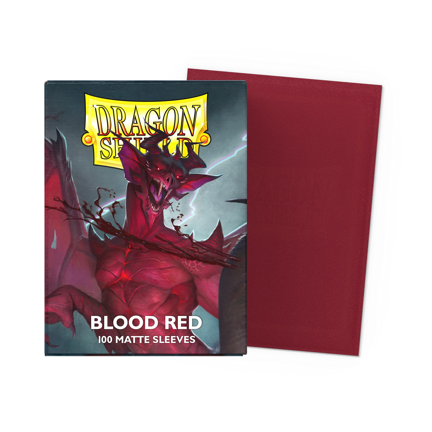 Dragon Shield - 100 protège-cartes standard Mat Non-glare - Blood Red