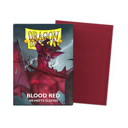 Dragon Shield - 100 protège-cartes standard Mat Non-glare - Blood Red